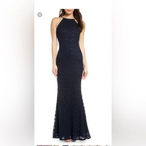 Lulus Ephemeral Allure Navy Blue Lace
(NWT)